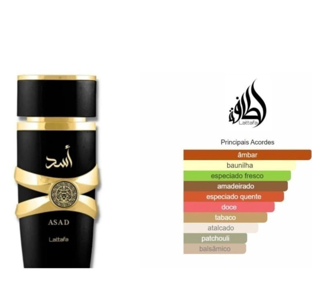 Asad Lattafa Eau de Parfum - Masculino - 100ml