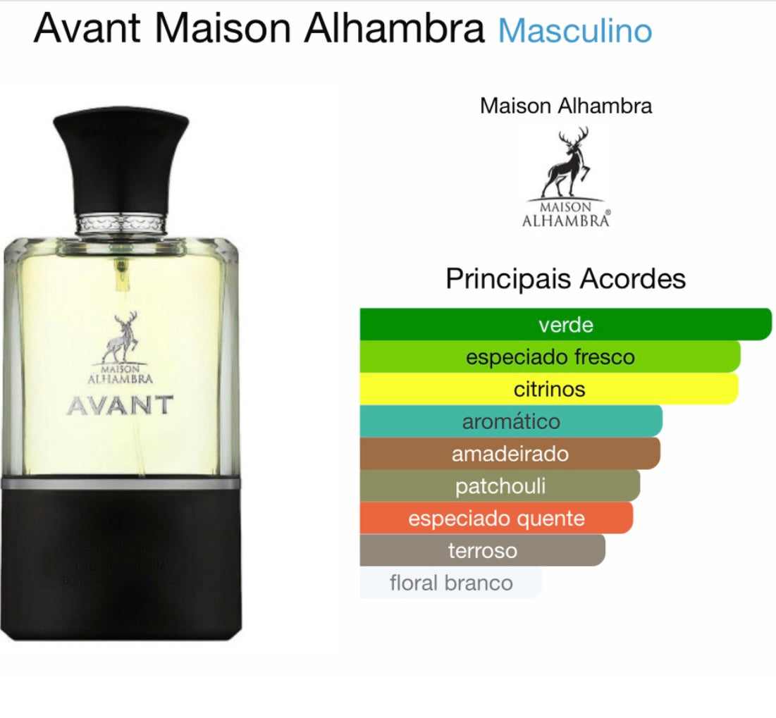 Avant 100ml EDP da Maison Alhambra (Ref Olfativa Aventus de Creed) -Perfume Árabe